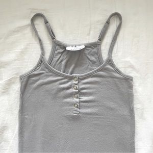 NWOT B THE LABEL Chemise Henley Dress – Heather Grey